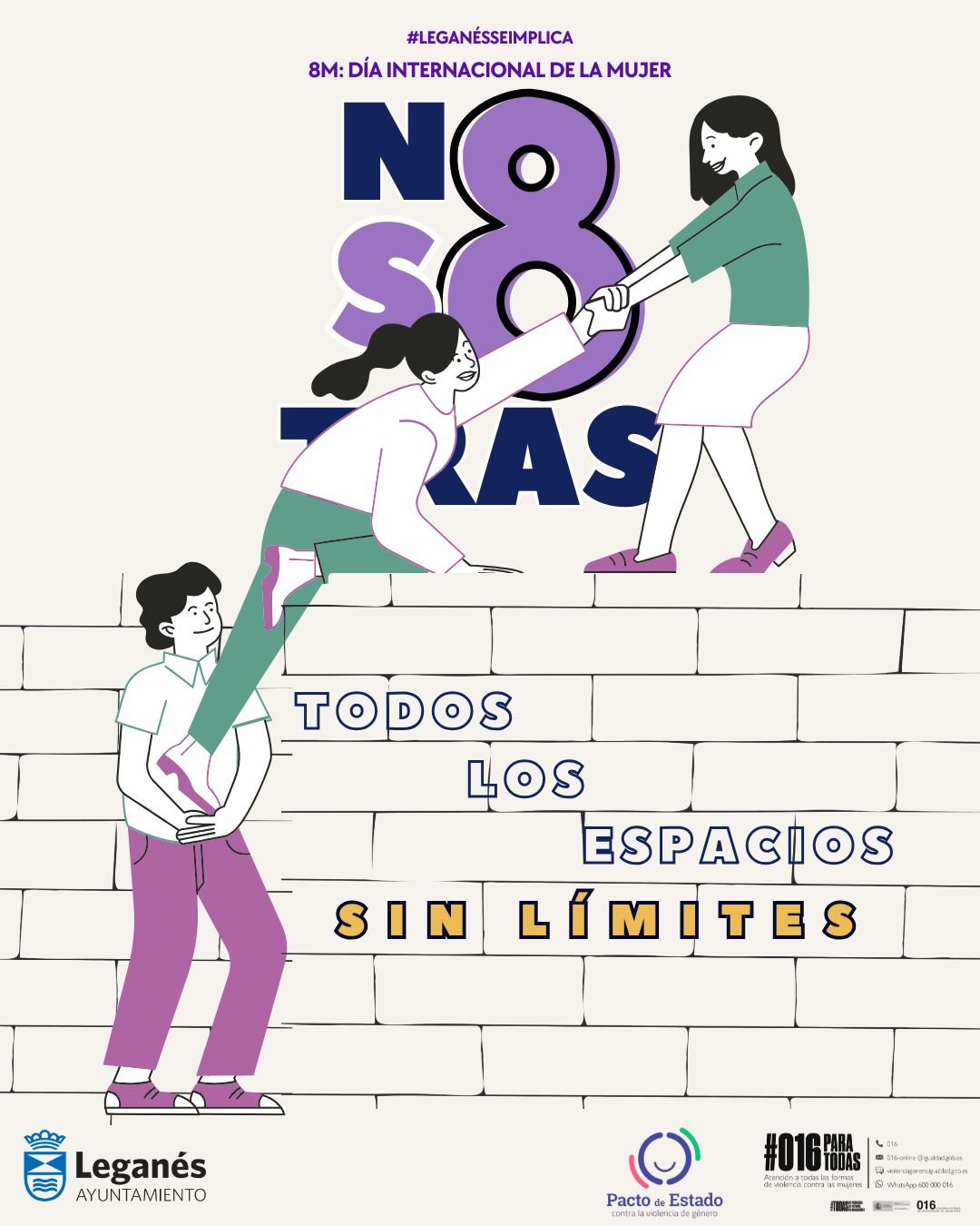 “Nosotras. Todos los espacios. Sin límites”, inundará Leganés con cerca de 70 actividades para conmemorar el 8M