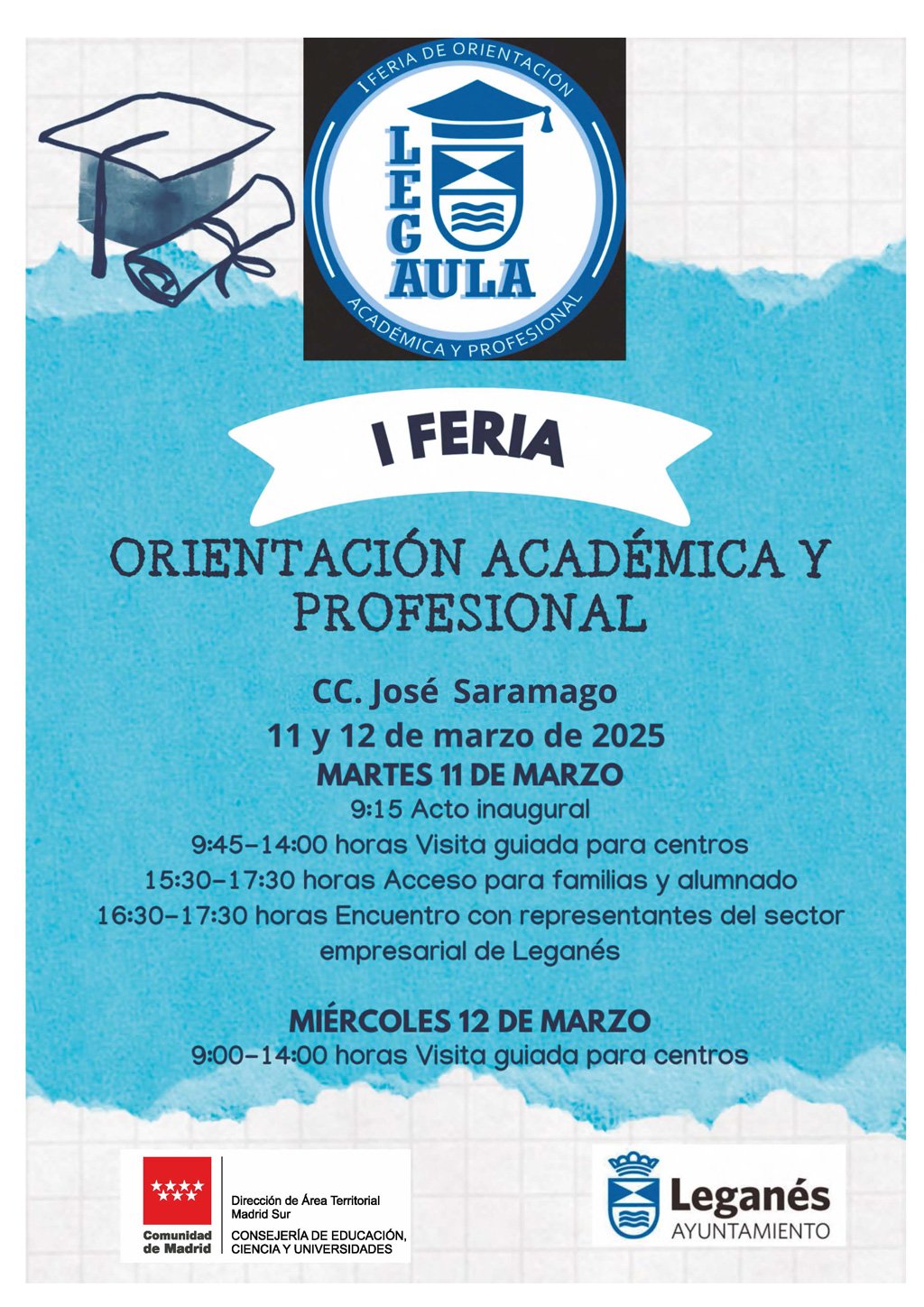 Leganés celebra su I Feria de Orientación Académica y Profesional para estudiantes de los institutos