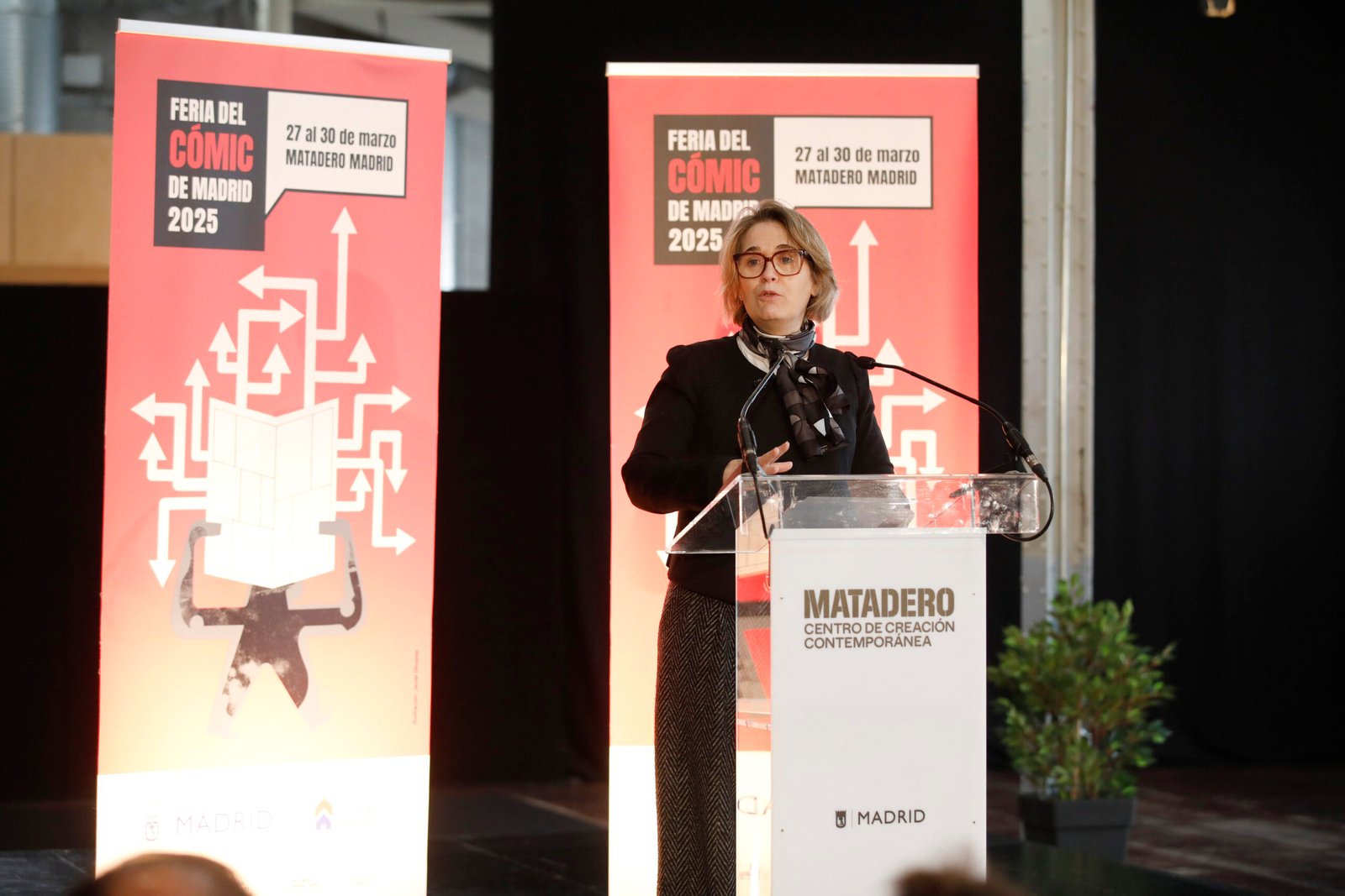 Rivera de la Cruz en la presentación de la I Feria del Cómic de Madrid