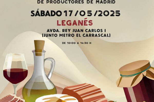 Leganés acoge el mercado agroalimentario La Despensa de Madrid, con productos locales de comercios como Madrid Miel y La Cibeles