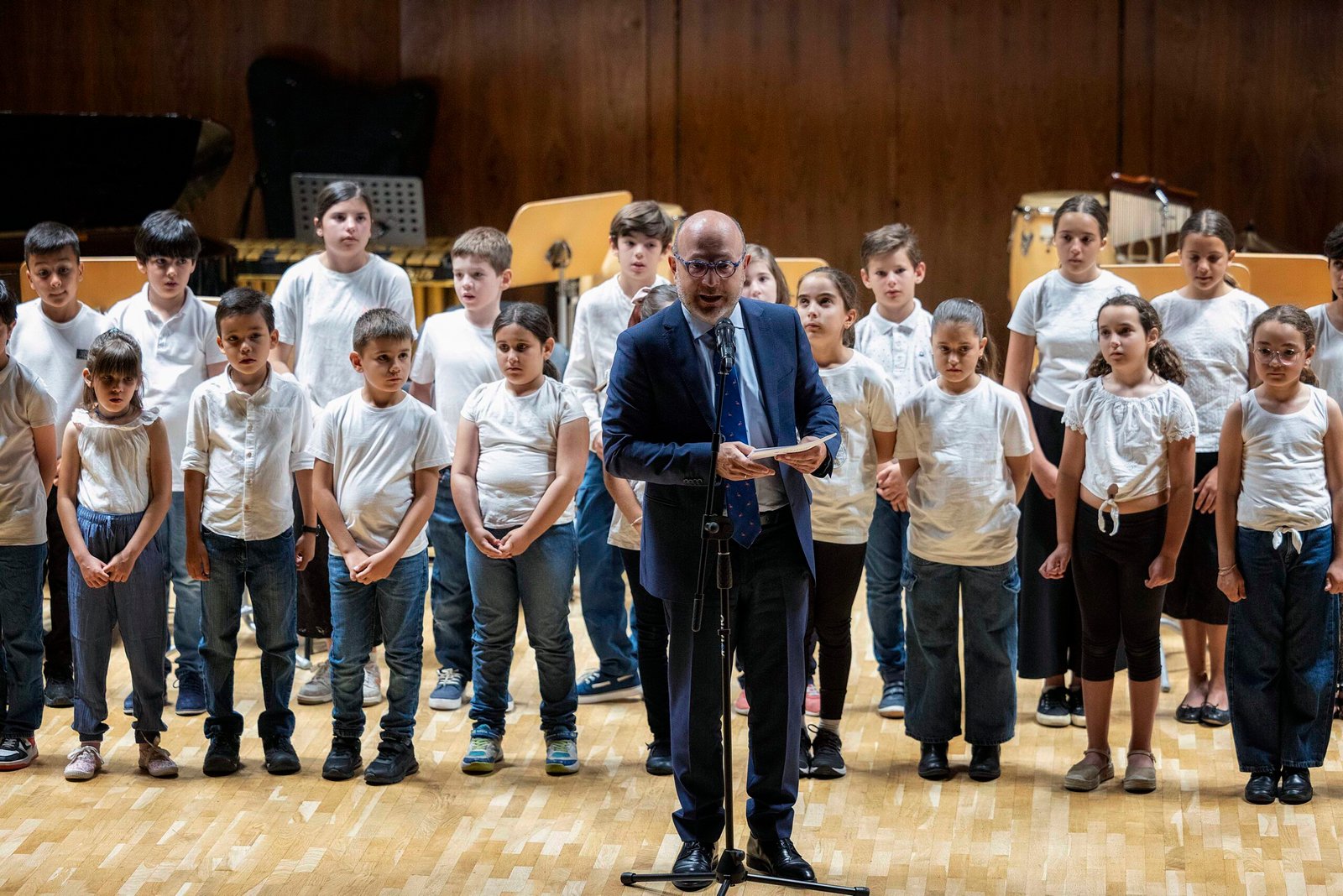 El delegado de Políticas Sociales, Familia e Igualdad, José Fernández en la presentación de concierto