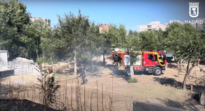 Incendios de pasto en Carabanchel y Valdemingómez dejan seis heridos leves y afectan al tráfico