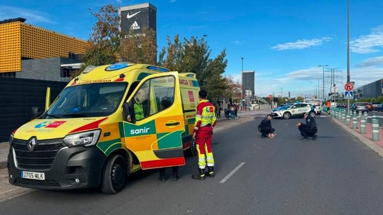 Rescatado un ciclista accidentado en una zona escarpada de Rivas tras una caída con posible fractura de cadera