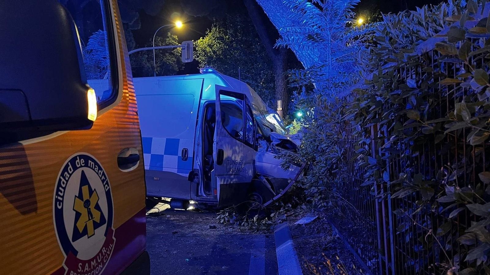 Un accidente en Ciudad Lineal deja a dos heridos graves