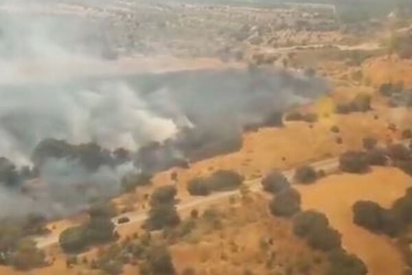 Controlado un incendio forestal en el límite entre Aldea del Fresno y la localidad toledana de Méntrida