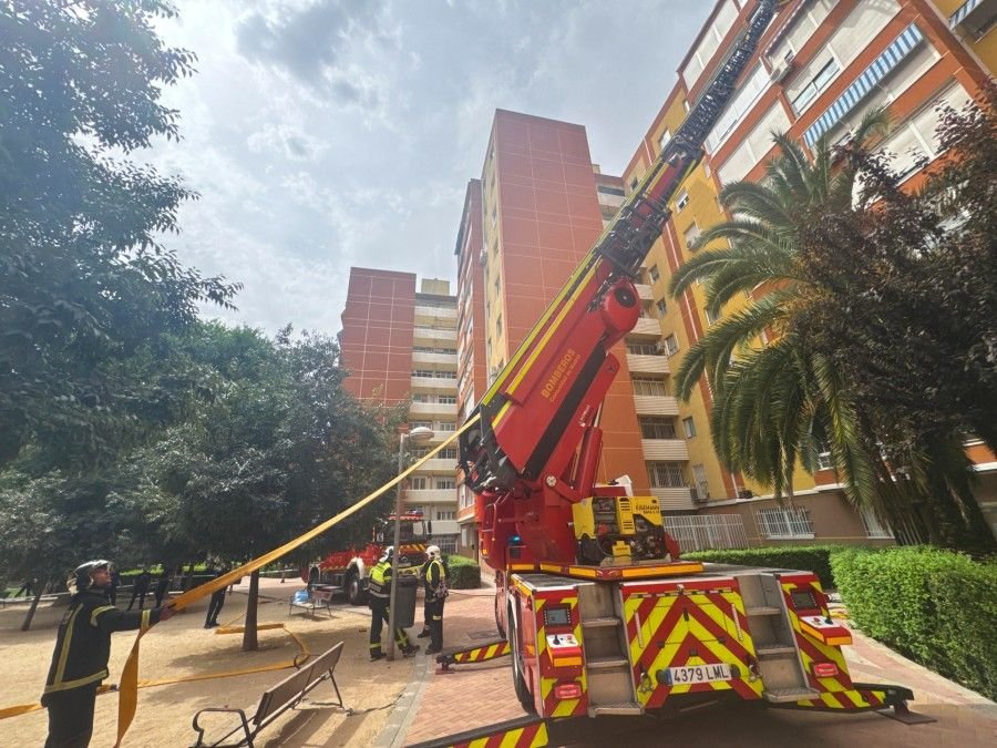 Cuatro personas afectadas tras un incendio en un piso de Fuenlabrada - Servimedia