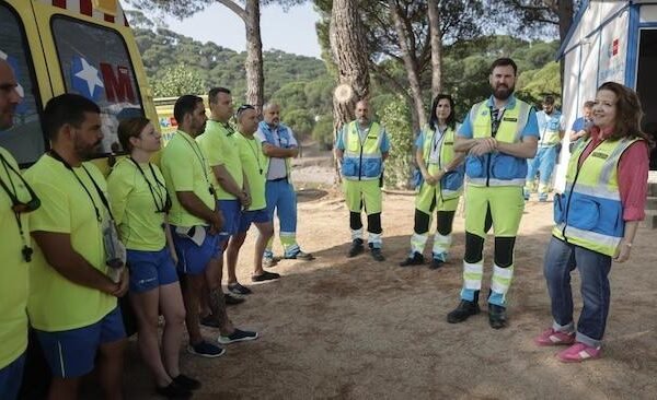 SUMMA 112 El dispositivo del SUMMA 112 de la Comunidad de Madrid en el Pantano de San Juan ha realizado mas de 200 intervenciones en lo que va de verano