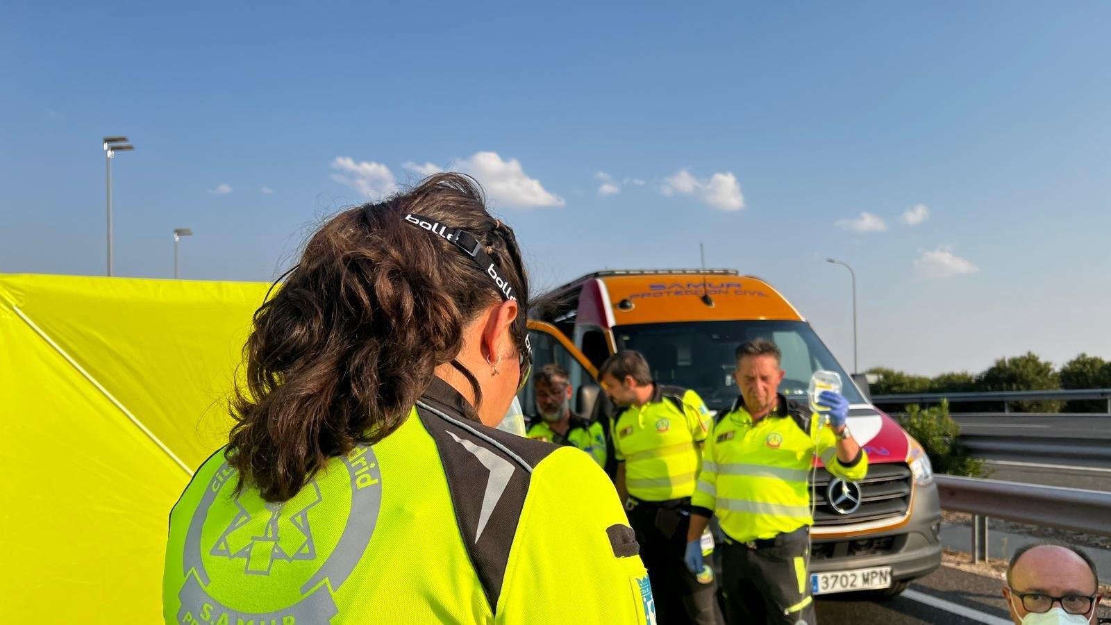 Fallece motorista de 42 años tras colisión en la M-40 de Madrid