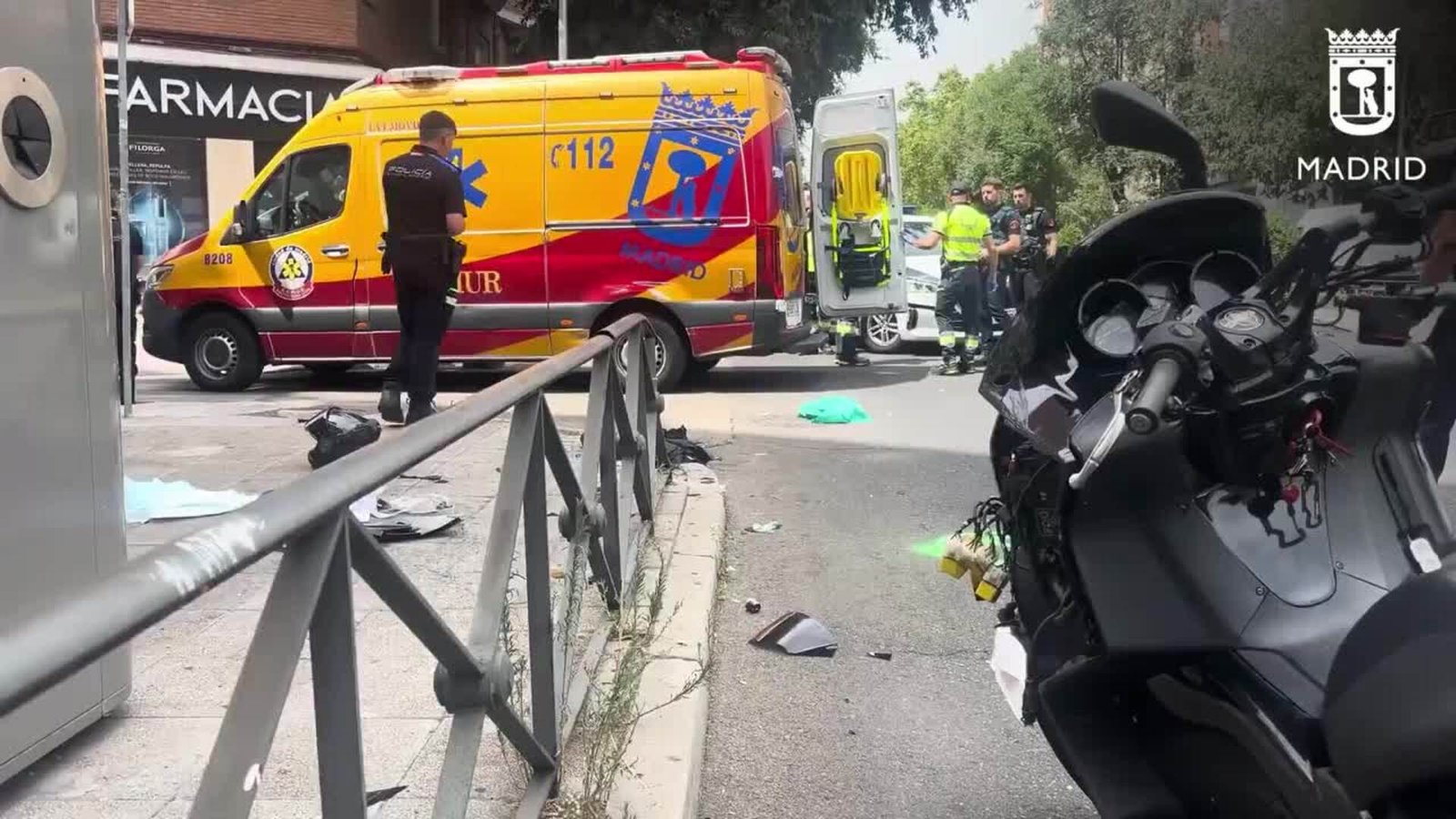 Un motorista es trasladado al hospital con pronóstico grave tras un accidente en Madrid | Canarias7