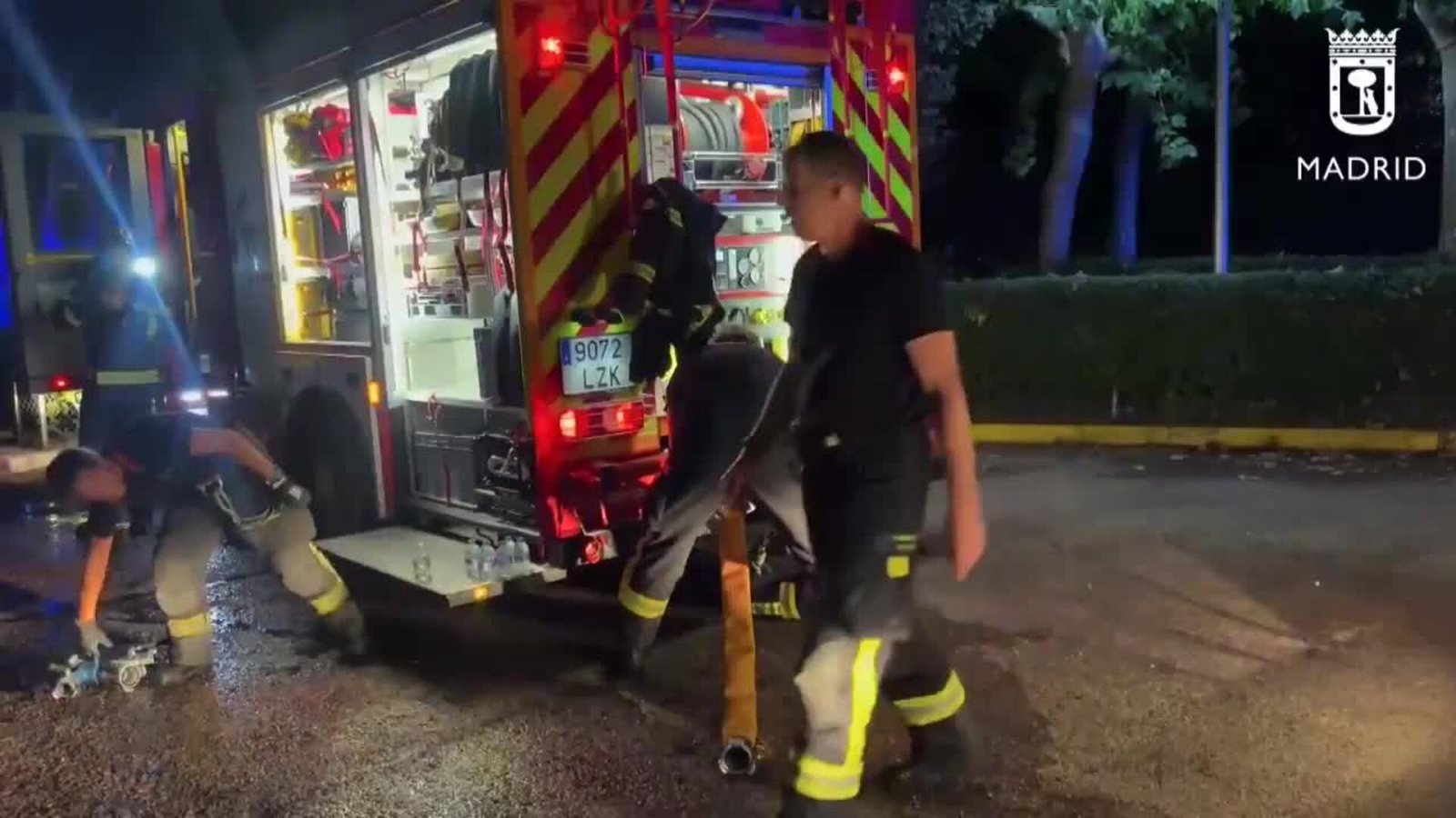 Muere un hombre en un incendio en una vivienda en Madrid