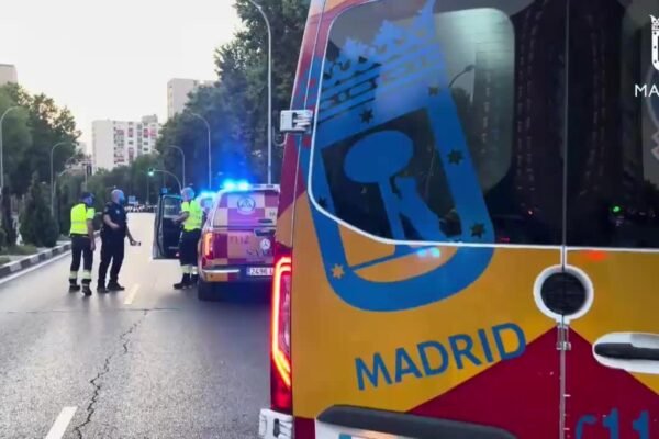 En estado grave una mujer de 71 años atropellada en un paso de cebra en Madrid