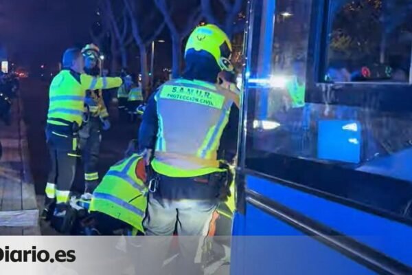 Un peatón atropellado por un autobús de la EMT de Madrid en el paseo de la Castellana