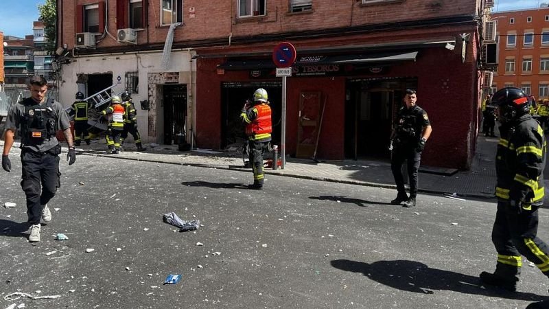 "Situación de caos" en el barrio de Vallecas tras una explosión