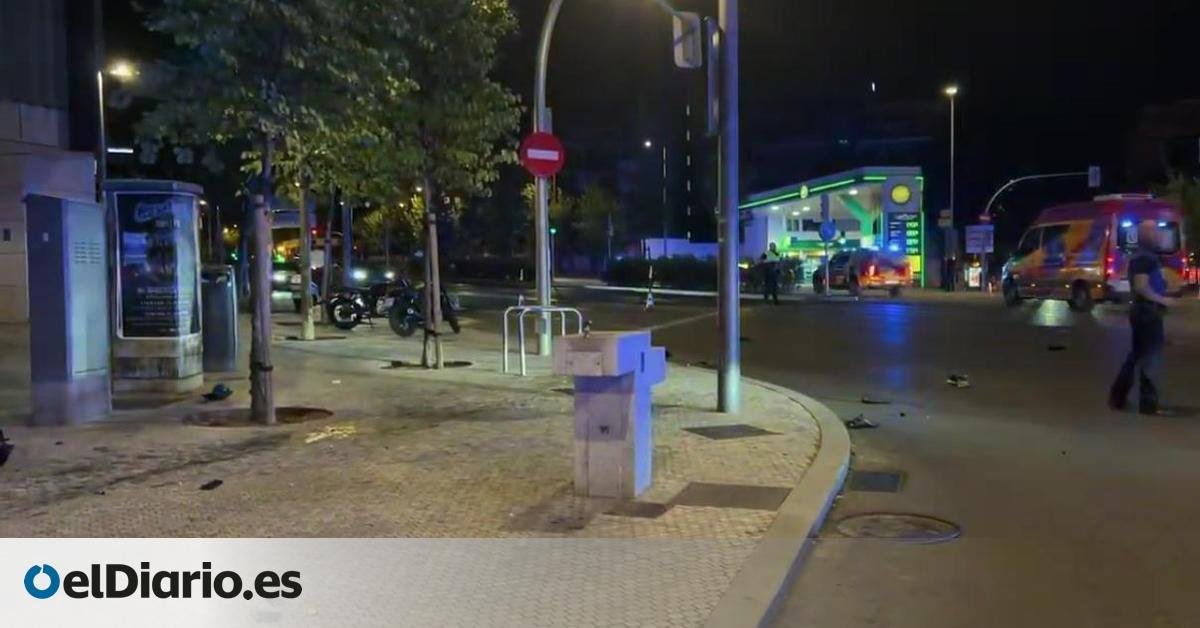 Herido de gravedad un motorista arrollado por un taxista que se dio a la fuga en la calle Príncipe de Vergara