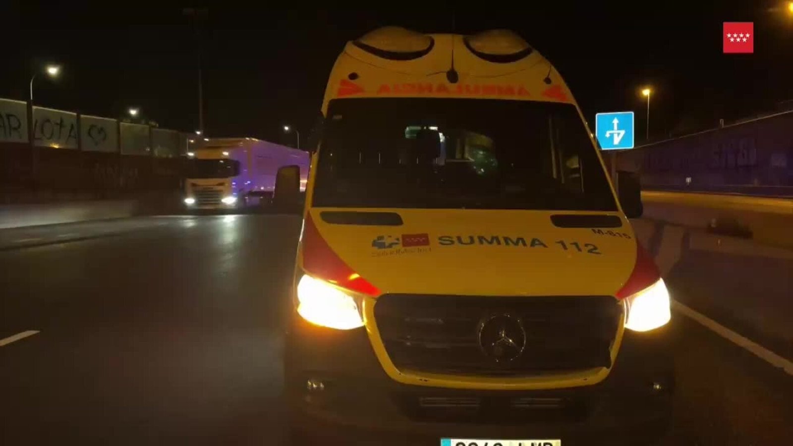 Fallece un motorista de 51 tras impactar con una mediana en la A-6 por Collado Villalba (Madrid)