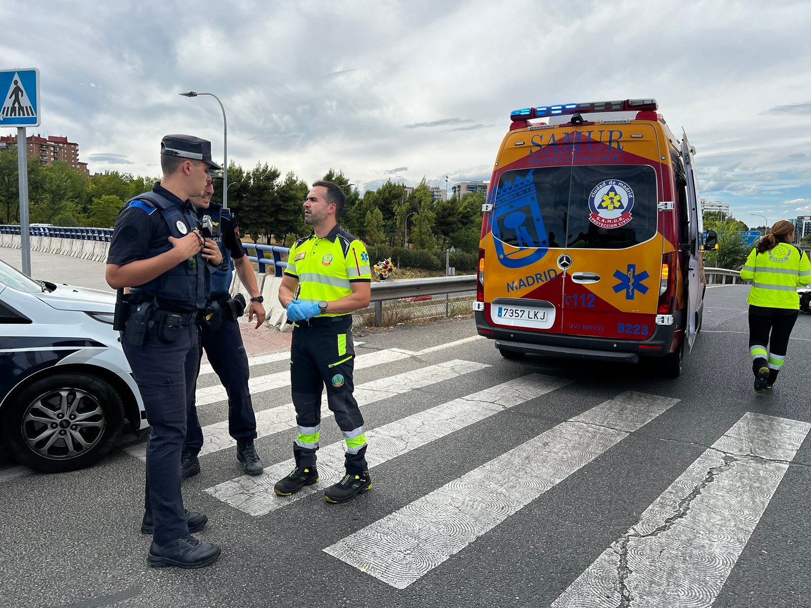Trágico accidente en Hortaleza: motorista de 53 años fallece arrollado por un camión