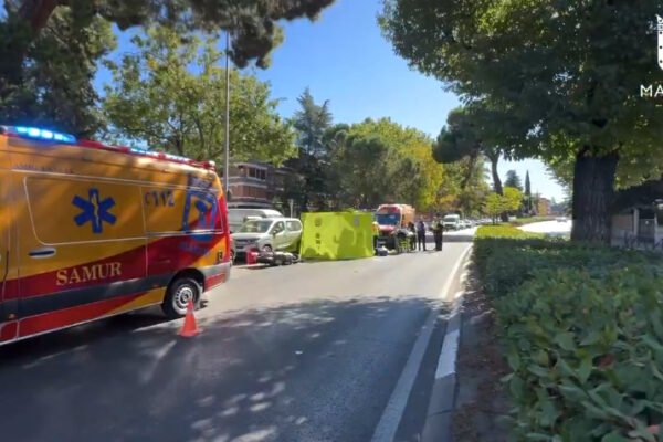 Trágico accidente de moto en Arturo Soria: motorista de 30 años fallece tras una colisión