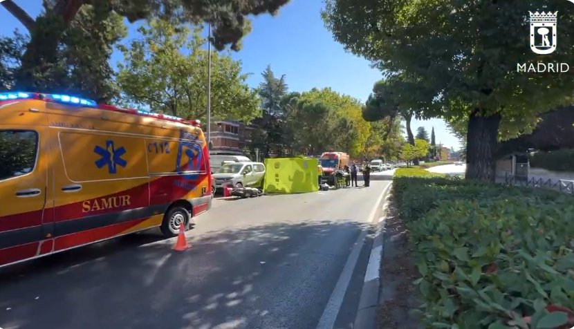 Trágico accidente de moto en Arturo Soria: motorista de 30 años fallece tras una colisión