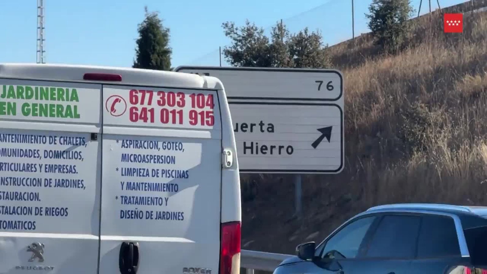 Fallece un motorista de 62 tras sufrir una salida de vía en la M-50 a la altura de Majadahonda