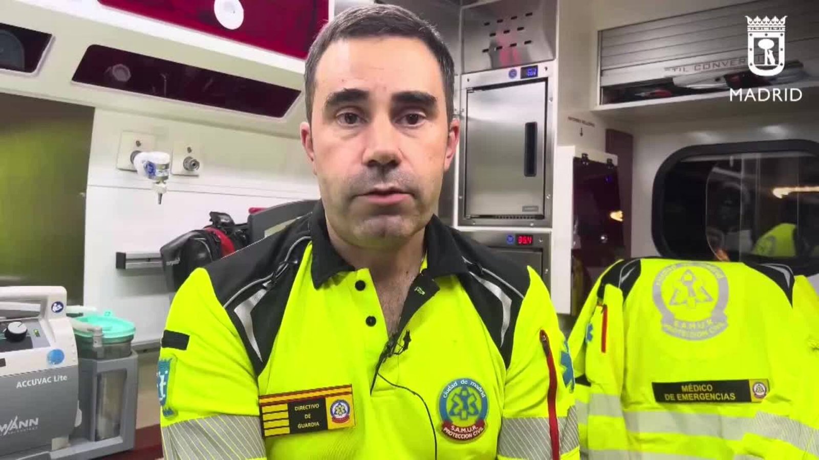Aparatoso accidente con dos heridos graves en un túnel de Madrid