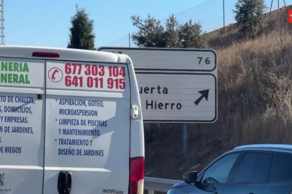 Fallece un motorista de 62 tras sufrir una salida de vía en la M-50 a la altura de Majadahonda