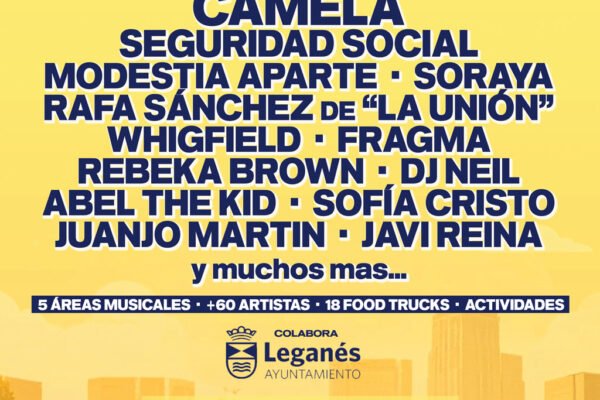 En junio llega a Leganés el Festival Solidario PLAY4LIFE, con Camela como cabeza de cartel
