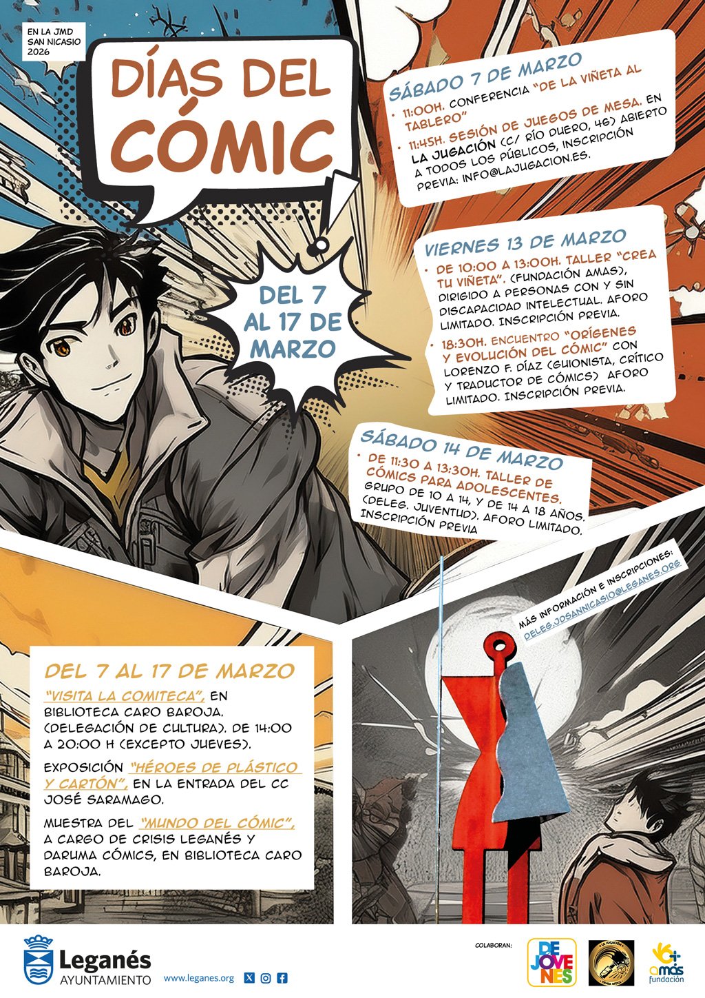Los Días del Cómic traen a Leganés exposiciones, talleres y conferencias para aprender sobre este arte