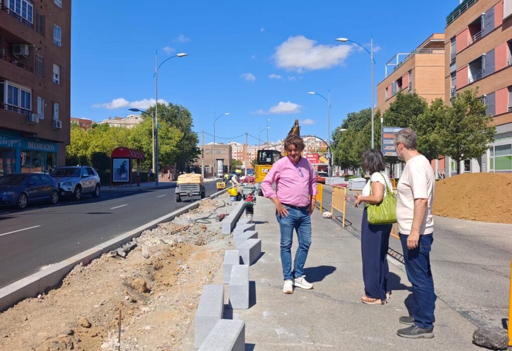 Madrid avanza en la ampliación de la mediana de la calle Extremadura para mejorar la accesibilidad