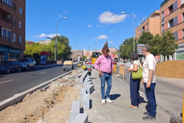 Madrid avanza en la ampliación de la mediana de la calle Extremadura para mejorar la accesibilidad