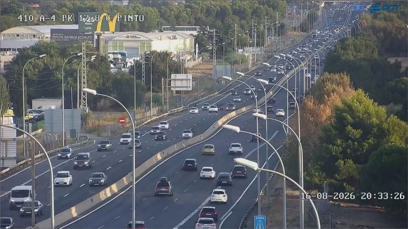 Madrid enfrenta complicaciones en accesos por la operación retorno del puente de agosto