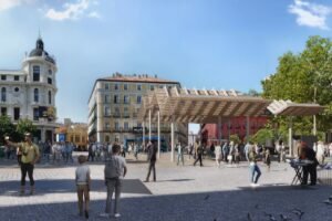 Madrid estrena la remodelación de Jacinto Benavente con pérgola y cruceiro gallego
