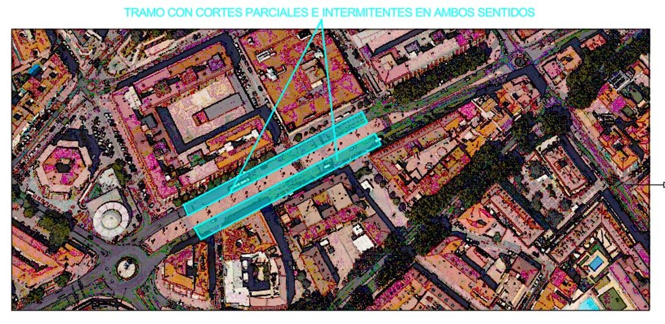 Madrid informa sobre cortes parciales de tráfico en Vía Complutense por obras