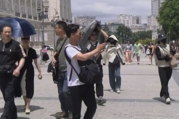 Turistas asiáticos en Madrid