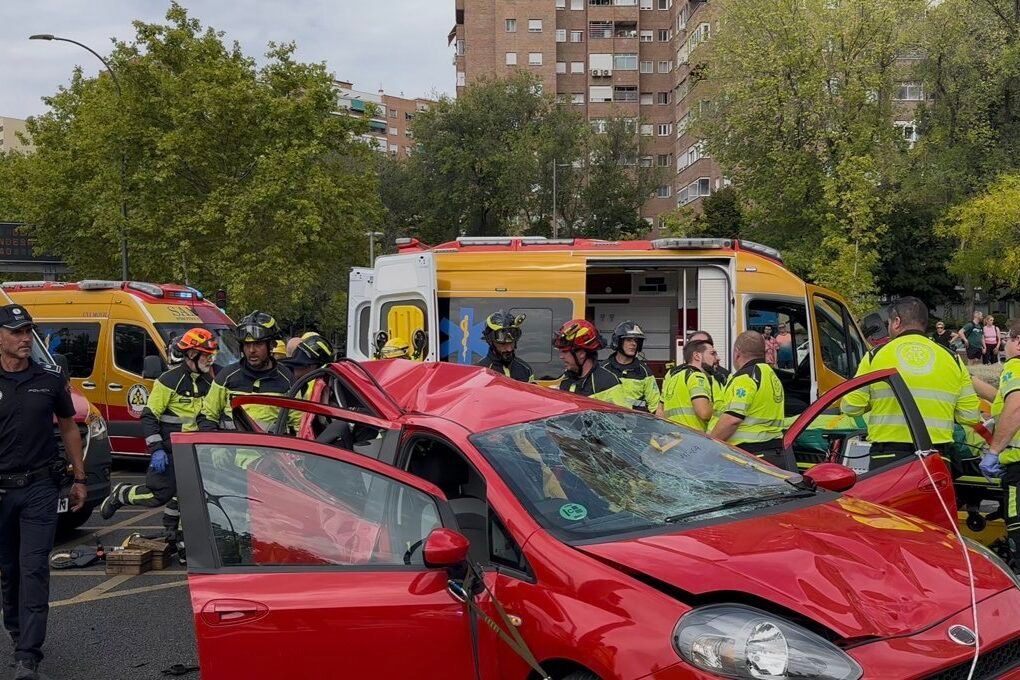 Herido grave un hombre de 71 años tras ser atropellado en un accidente en La Vaguada