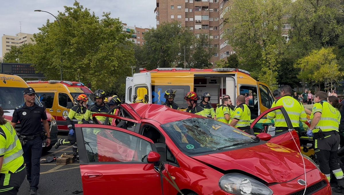 Herido grave un hombre de 71 años tras ser atropellado en un accidente en La Vaguada