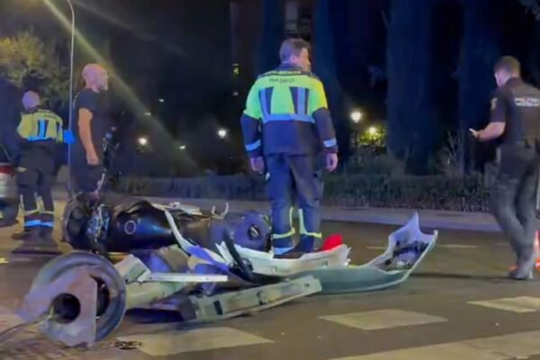 Madrid lamenta la muerte de un motorista tras un accidente en la Avenida de los Poblados