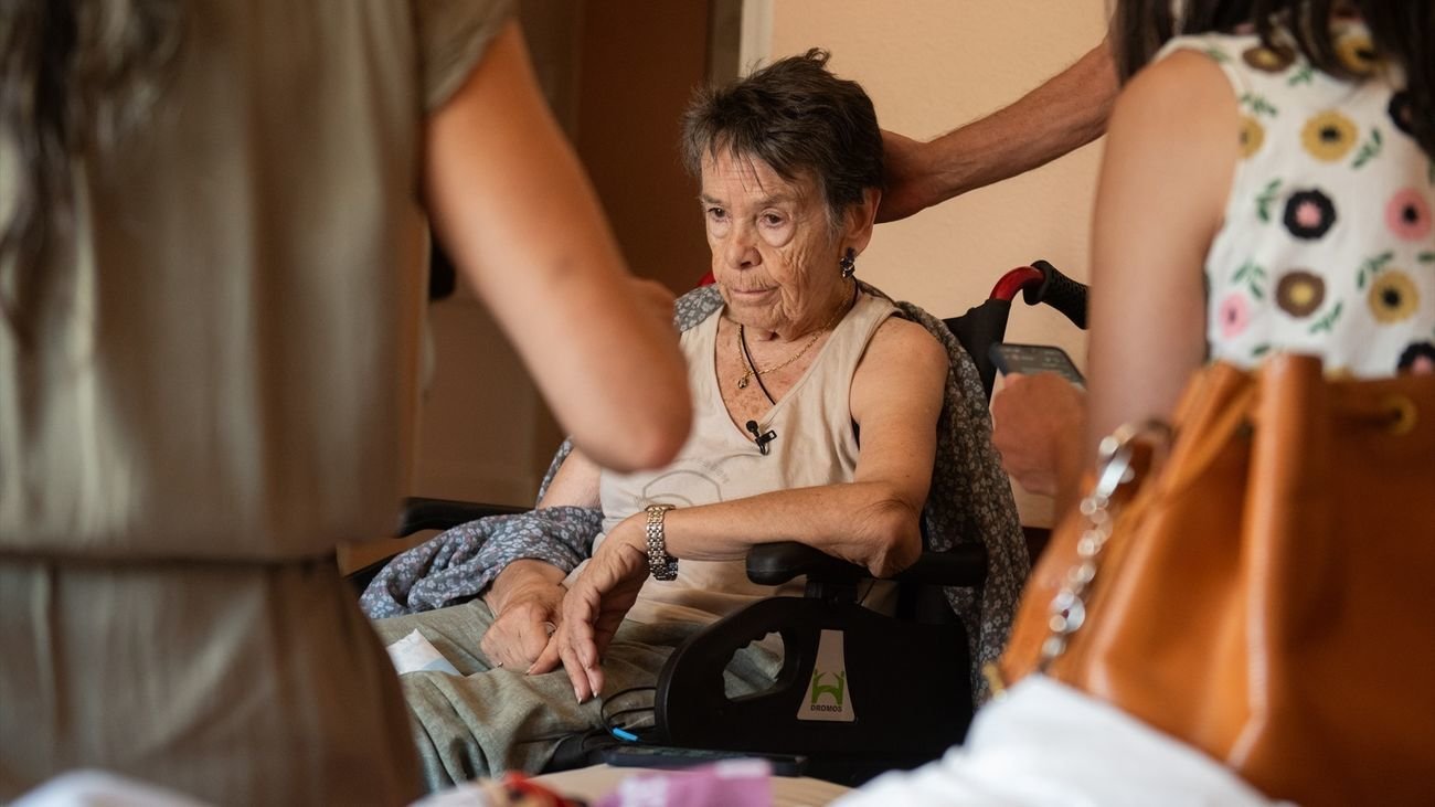 Maricarmen, la mujer desahuciada en Retiro