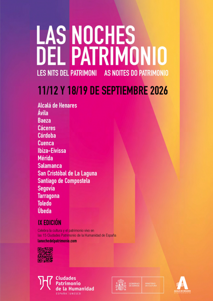 Madrid se vuelca con Las Noches del Patrimonio en Alcalá de Henares los días 11 y 12 de septiembre