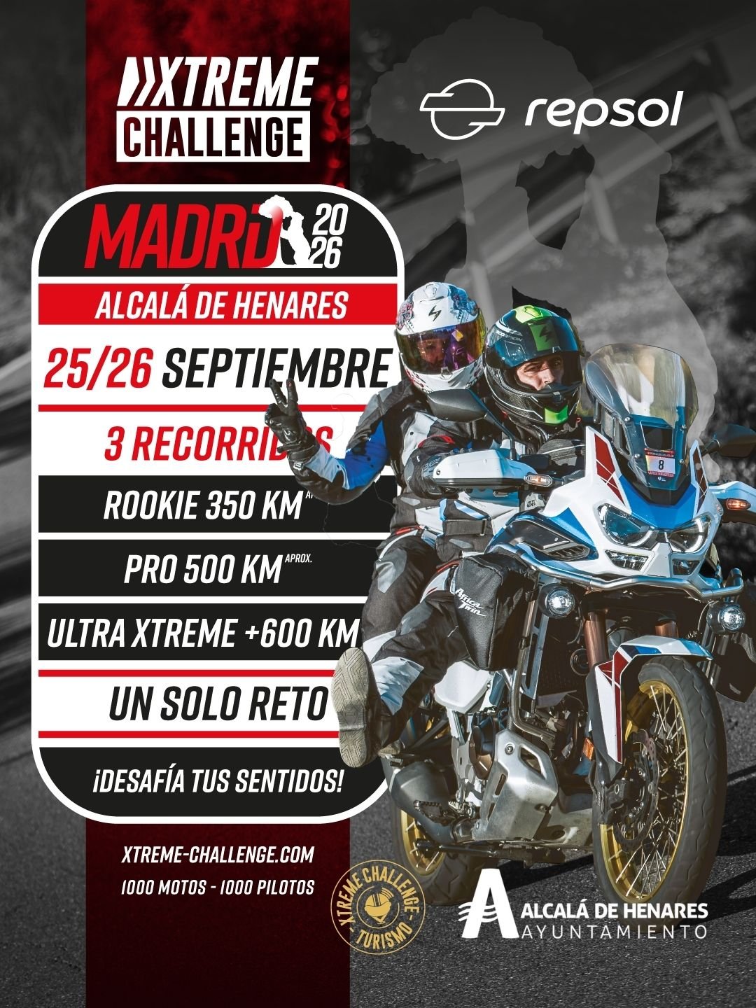 Madrid se vuelca con la Xtreme Challenge, un evento mototurístico que reúne a más de 1.000 motoristas