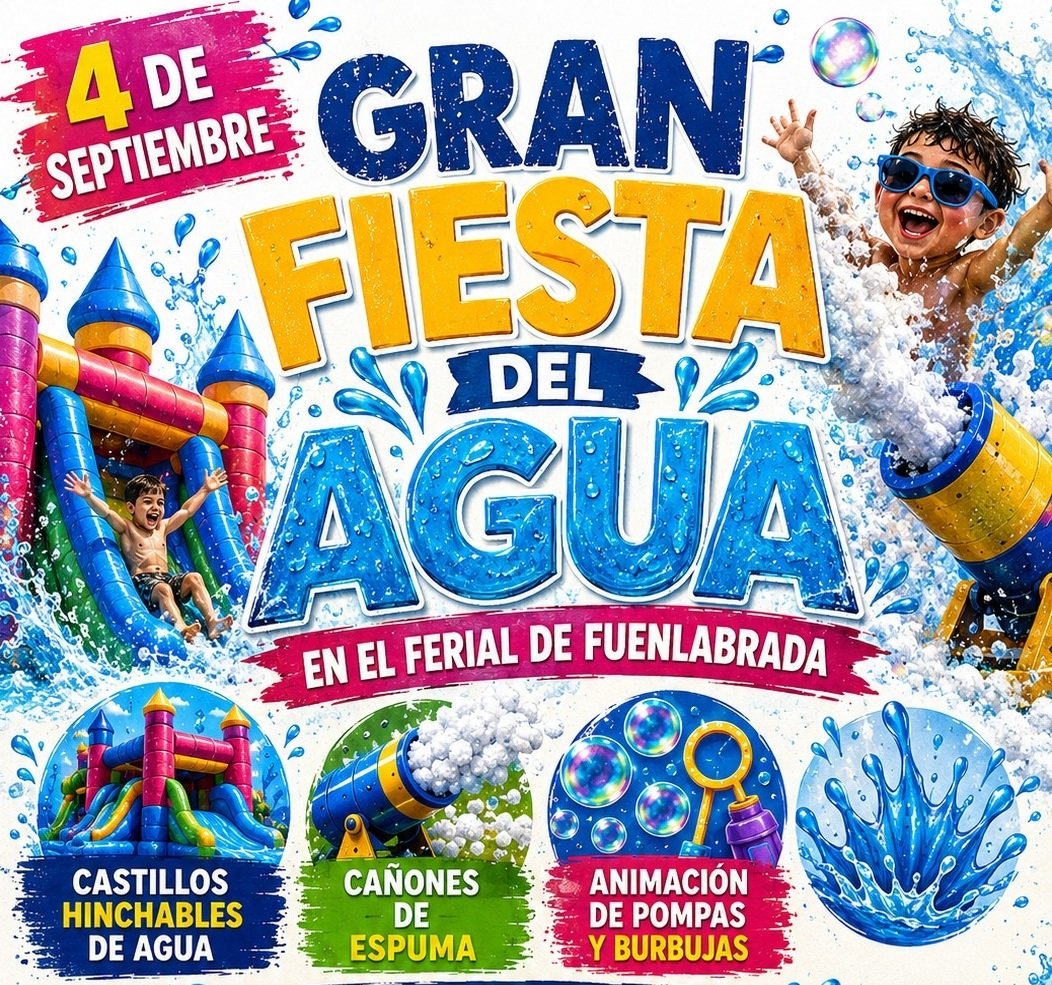 Madrid se vuelca con una Fiesta del Agua para despedir el verano antes de las Fiestas Patronales