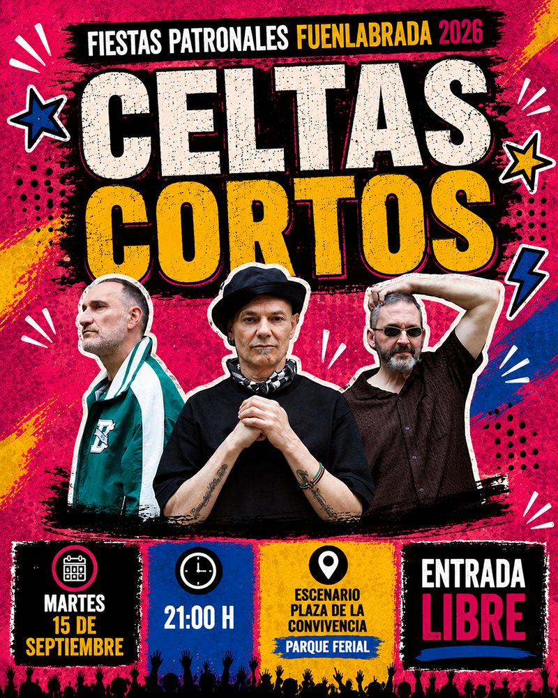Madrid vibrará con el concierto de Celtas Cortos en las Fiestas de Fuenlabrada esta noche