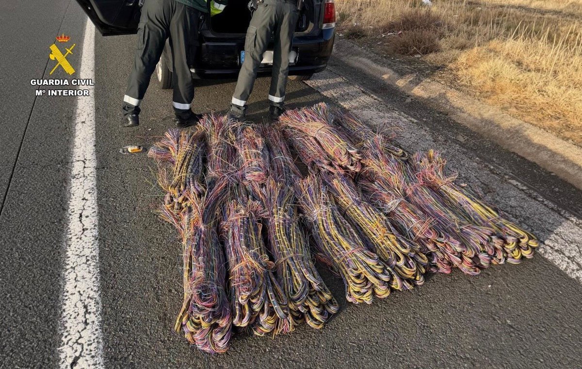 Intervienen más de 14.700 kilos de cobre robado en dos centros de residuos en Madrid