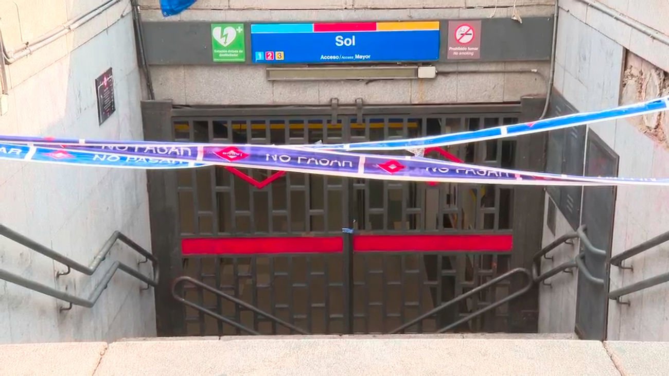 La estación de Metro de Sol permanecerá cerrada hasta garantizar la salubridad