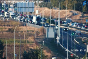 Retenciones en la A-42 en Parla