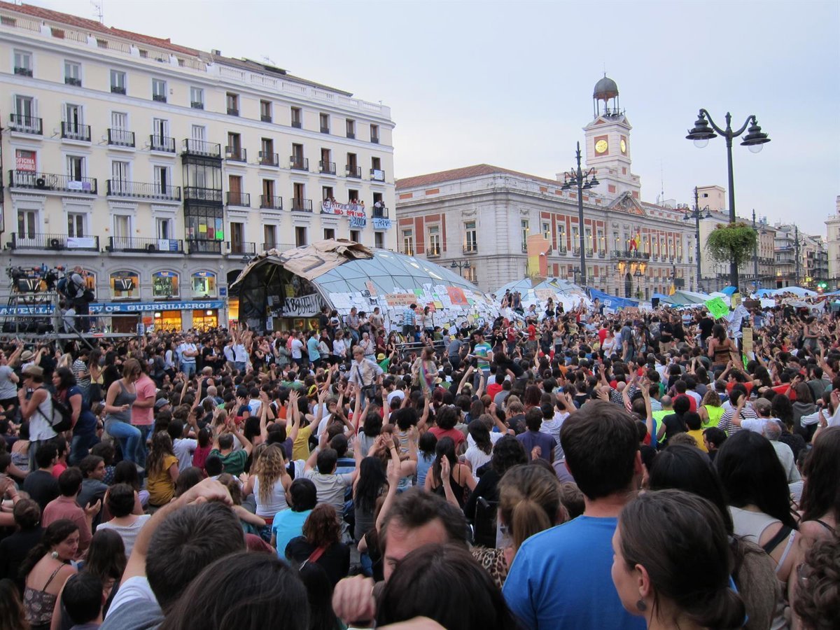 Madrid revive la historia de las acampadas con una protesta por el derecho a la vivienda