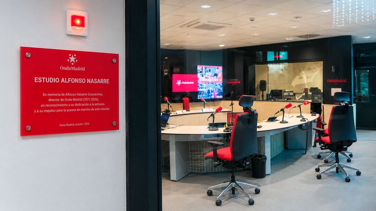 Madrid rinde tributo a Alfonso Nasarre con el nombramiento de su estudio central en Onda Madrid