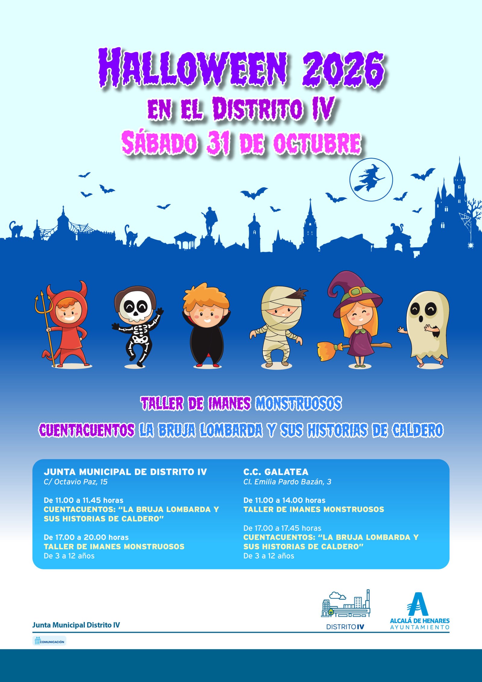 Madrid se vuelca con Halloween en el Distrito IV con cuentacuentos y talleres infantiles